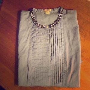 Light blue J Crew shell